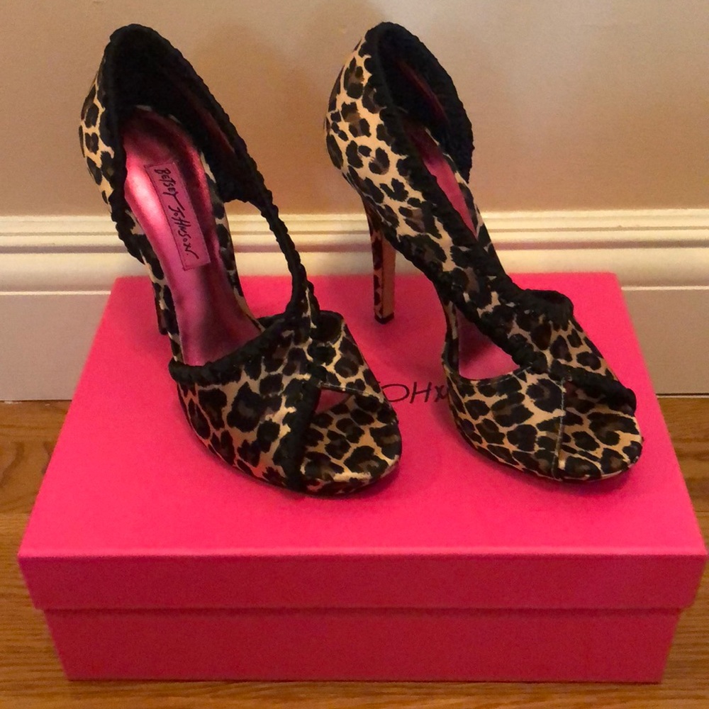 Betsey Johnson Leopard Heels
